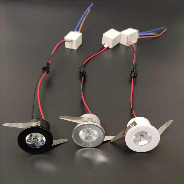 1w mini spot light AC 110v 220v dimmable for ceiling 3W Recessed lamp Home Under Cabinet Lights led white spot light fixture