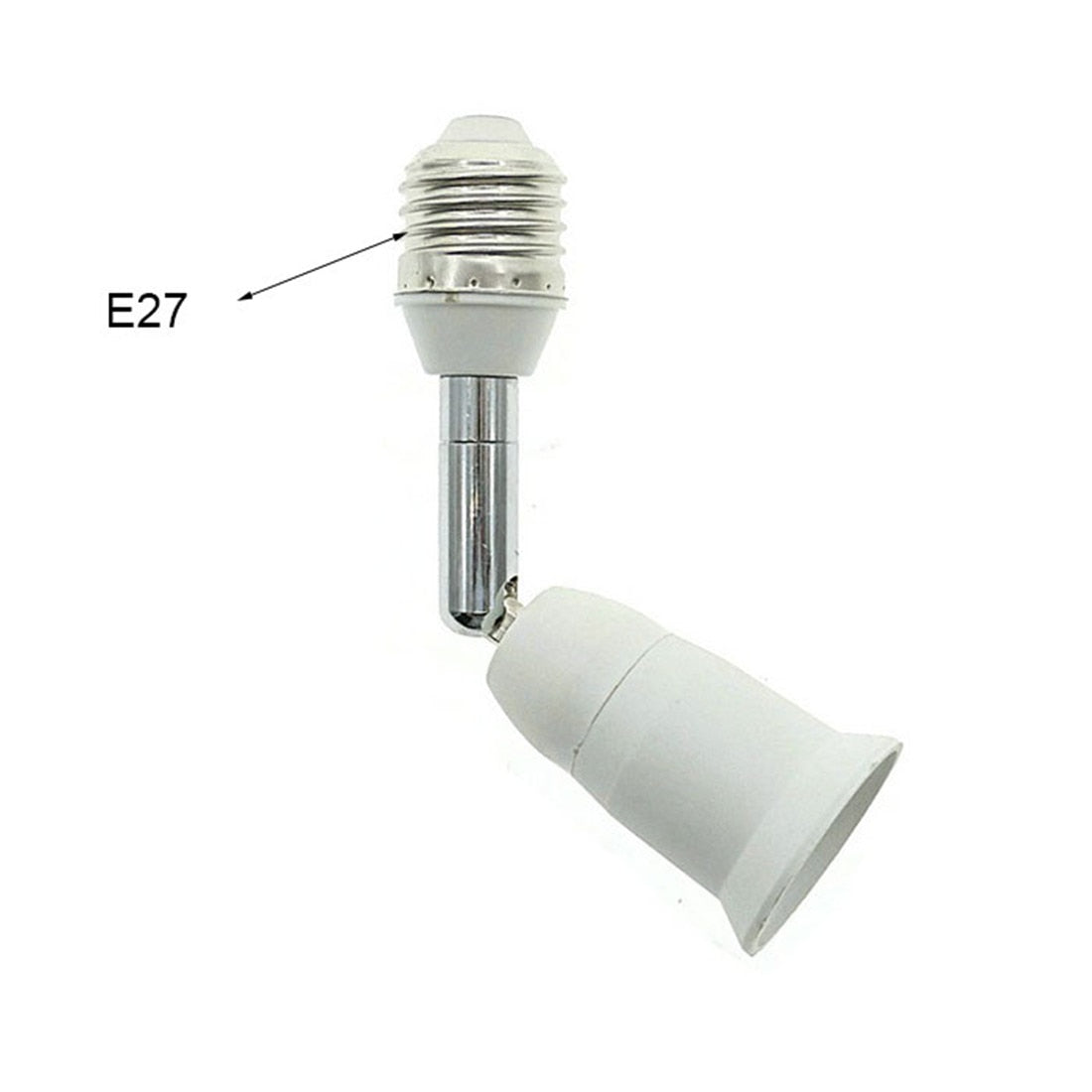 Flexible Position Holder Extender for E27 Socket Adjustable E27 to E27 Base Converter for Screw Bulb Extension Adapter