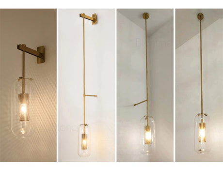 Modern Glass Wall Lights Led Metal Lamps Nordic Wall Lamps for Bathroom Bedroom Living Room Home Lights Loft Fixtures Luminaire