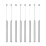 Nordic Long Tube Pendant Lights Hanging Kitchen Light White Black Golden Length Adjustable Home Dining Room Lighting Lights