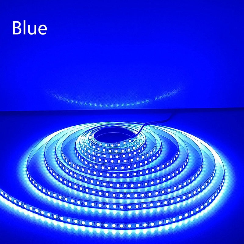 LED Strip 2835 DC12V 24V 120LEDs/m Home Lamp Strip Red Ice Blue Green Yellow Pink Flexible And Cuttable Soft Lamp Bar