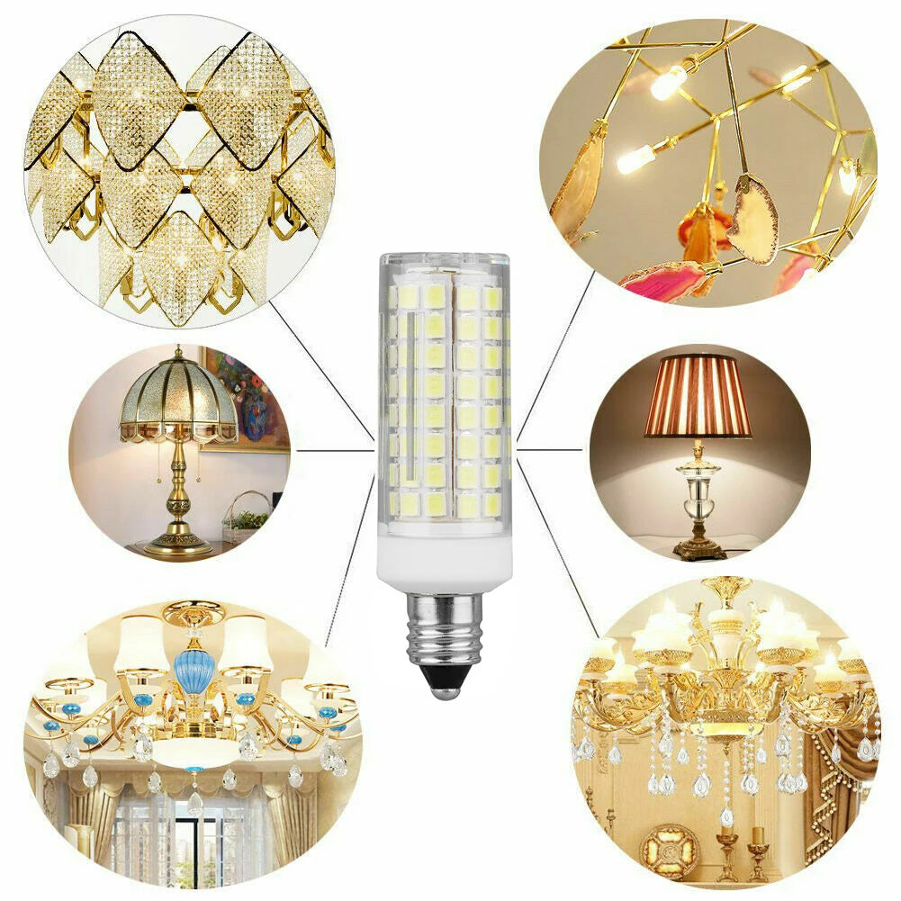 G4 G9 BA15D E11 E12 E14 E17 Dimmable LED Lights Mini 102 LEDs Corn Bulbs 9W Replace 80W Halogen Lamps 220V 110V for Home House