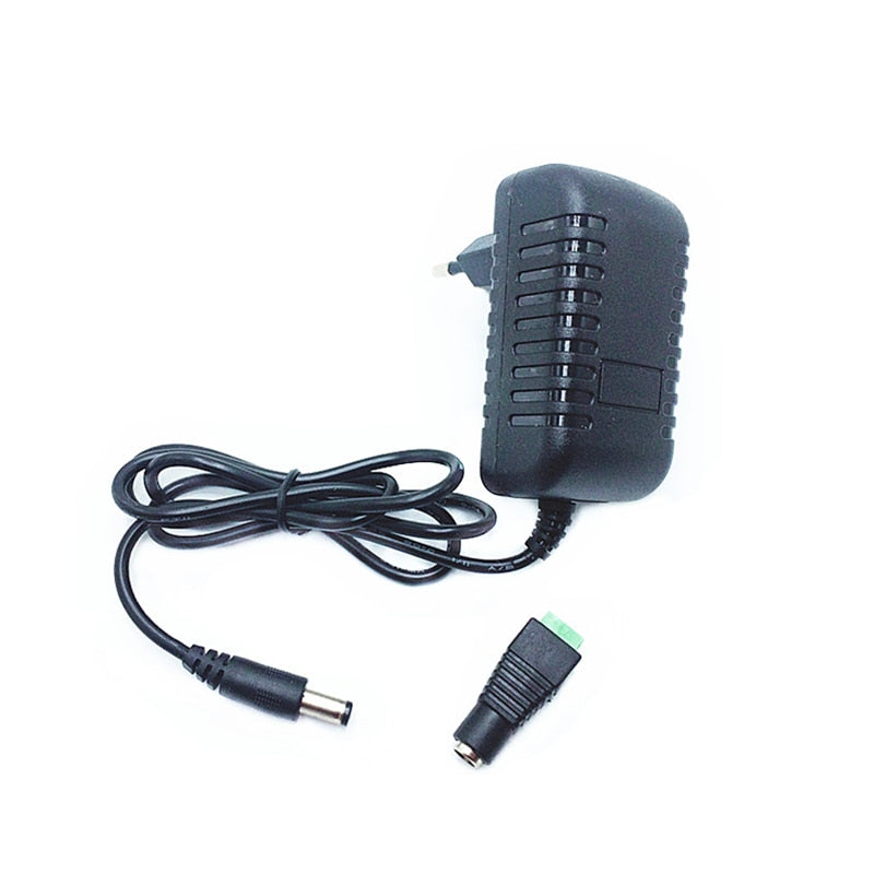 DC12V Adapter AC100-240V Lighting Transformers OUT PUT DC12V 2A Power Supply for LED Strip +Connector
