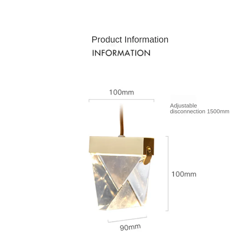 Nordic Luxury Restaurant Pendant Lights Study Room Dining Chandelier Lamps Modern Minimalist Kitchen Bedroom Crystal Lighting