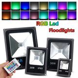 RGB LED Flood Light Outdoor (30W/50W/100W/150W/200W) AC85-265V - IP65 Waterproof Party & Neon Accent Light with Remote Control