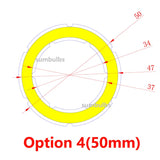 COB LED Angel Eyes Ring Light Chip (12V DC, 20mm–120mm) - Aluminum Board Light Source
