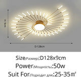 2025 New fireworks led Chandelier For Living Room Bedroom Home chandelier Modern Led Ceiling Chandelier Lamp Lighting chandelier