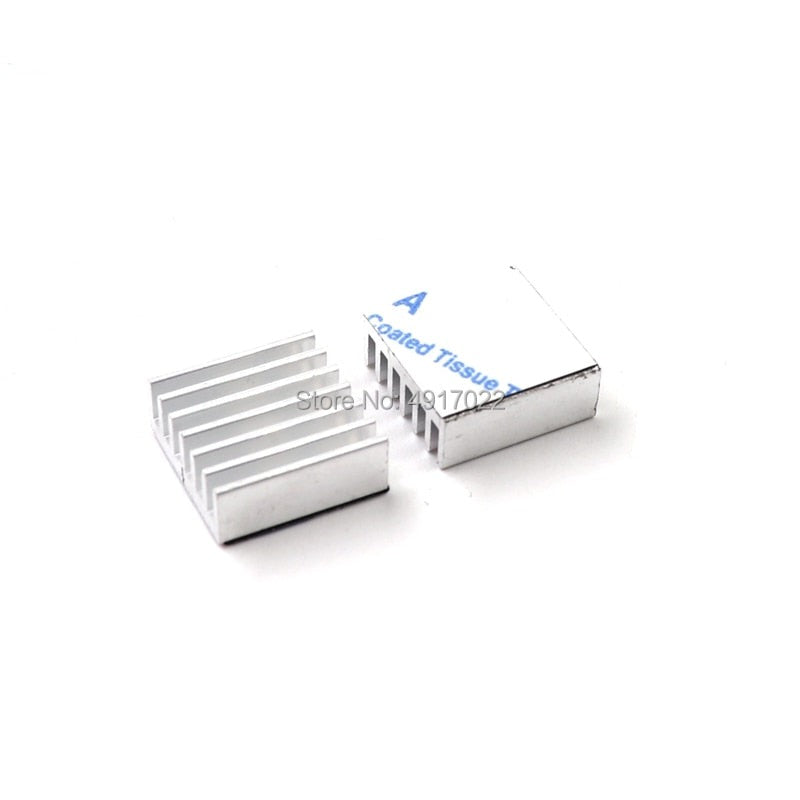 10pcs Silver Computer Cooler Radiator Aluminum Heatsink Heat sink for Electronic Chip Heat dissipation Cooling Pads 14*14*6mm