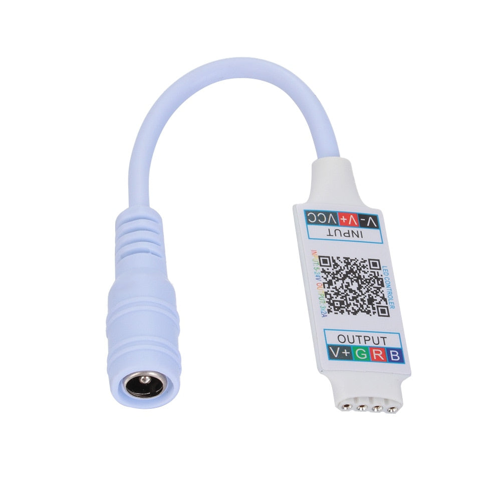 Mini LED Bluetooth RGB Strip Light Controller Wireless Smart Phone Control DC 5-24V 6A For RGB 3528 5050 Strip Light Accessories