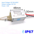IP67 Waterproof LED Driver 12W 20W 36W LEDs Power Supply 12V Input AC100-265V Power For DC12V Lighting Transformer