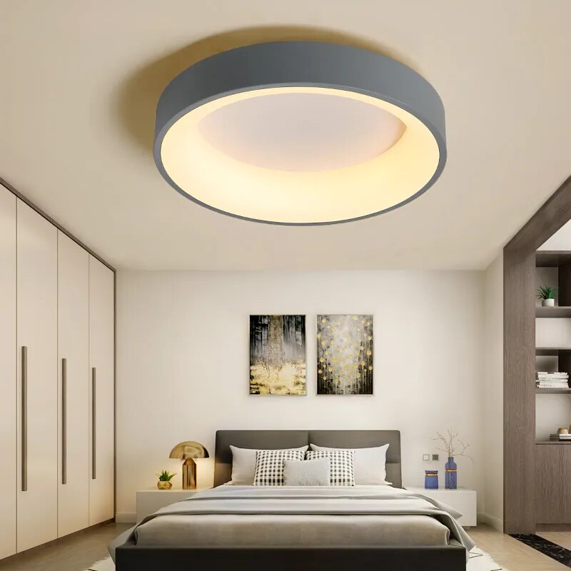 Classical Ceiling lamp Modern led Ceiling Lights for living Room Bedroom Study Room Corridor Grey or White Color Lighting Light