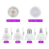 4pcs LED Bulb E27 E14 MR16 GU10 GU5.3 Lampada Led 6W 220V 24/120 Degree LED Lamp Spotlight Lampara LED Spot Light