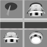 LED ceiling light black silver embedded household ceiling net red spotlight hole light 7w / 9w / 12w / 15w / 18w