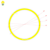 120mm Ring COB LED Light Source (12V, 12W) - Dimmable Annular Module with Dimmer Remote