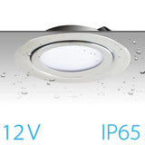 IP65 Spotlight 3W 5W 7W DC 12V Stainless Steel 304 LED Safety Voltage ultra-thin Home Kitchen Dining Spot Lighting 14mm Slim