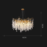 Nordic Crystal Luxury LED Chandelier Lighting Home Decoration LOFT Villa Lustre Living Room Hotel Hall Art Indoor Decor Lighting