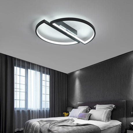 Modern LED Ceiling Lights 42W 52W Semicircle Ceiling Lamp AC85-265V Nordic Chandelier Led Lights for Home Living Room Decoration