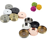 Black White Silver Bronze Ceiling Plate Wall Sconce Mount LED Base Vintage Pendant Lamp Disc Base Ceiling Canopy Free Shipping