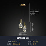 New Crystal Led Pendant lights Nordic luxury brass Dining Room Bar Kitchen suspension Luminaire bedroom bedside Hanging lamp