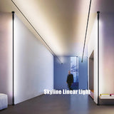 Skyline Minimalist Linear Strip LED Wall Lamp - Modern Architectural Background Decor Light Fixture for Living Room, Bedroom & Gallery