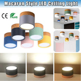 7W 15W LED Downlight  Modern Colorful Ceiling Lamp AC 85-265V Nordic Macaron Colour Spot Light Bedroom Living Room Lighting D30