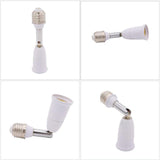 Flexible Position Holder Extender for E27 Socket Adjustable E27 to E27 Base Converter for Screw Bulb Extension Adapter
