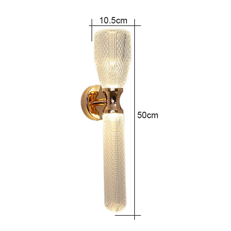 Modern Luxury LED Wall Sconce - Creative Bedside & Living Room Background Light