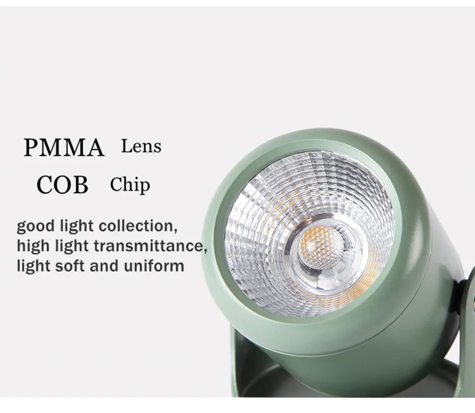 Surface Mounted COB LED Downlight - Adjustable 180° Rotating Ceiling Spot Lamp (7W-20W)
