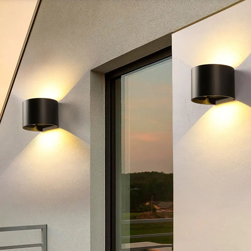 IP65 Waterproof 6W 12W COB LED Wall Lamp Indoor Outdoor Simple Style Aluminum Wall Lights for Bedroom Hallway Porch Balcony