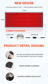 2025 660nm 850nm LED red light therapy yoga mat home health relaxation equipment whole body near infrared mat large mat