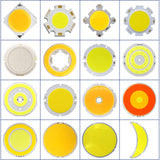 Round COB LED Chip Spotlight Floodlight Indoor Lighting 3W 5W 10W 20W 50W 200W LED Light Srouce Circular COB Board