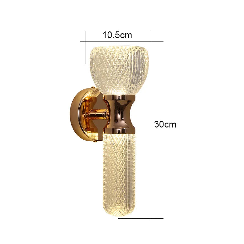 Modern Luxury LED Wall Sconce - Creative Bedside & Living Room Background Light