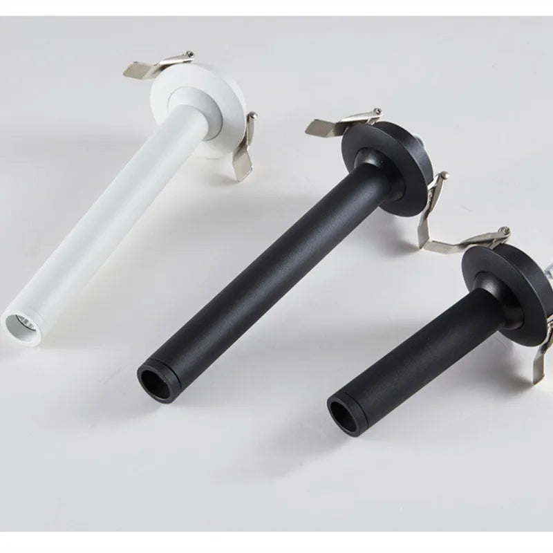 Rotatable Angle Bedroom Ceiling Lamp, Black / White Long Tube for Ceiling Light, 10W, Kitchen TV Background