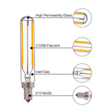 Vintage LED Filament Bulbs C7 C35 T20 G40 - 4W 6W Dimmable E14 E12 Decorative Ampoule