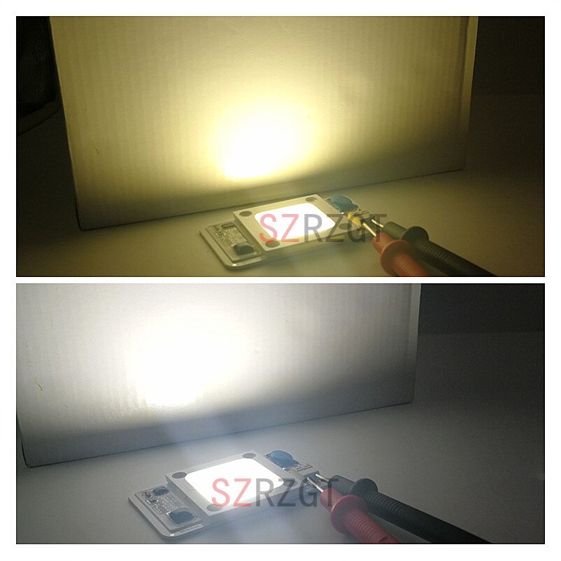 NEW Dimmable LED COB Lamp Chip 50W white/warm white AC110V 220V Input Smart IC Driver Fit For DIY LED Floodlight Spotlight LED