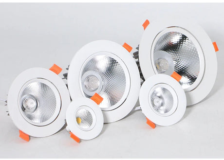 Aluminum COB LED Downlight Recessed Rotatable Ceiling Down Lights 5w 7w 12W Led Spot  For Housing with Led Driver
