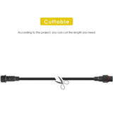 2pin 3pin 4Pin 5pin DC LED Strip Light Extension Cable Connector Male to Female Waterproof IP67 40cm 60cm 100cm 200cm 300cm