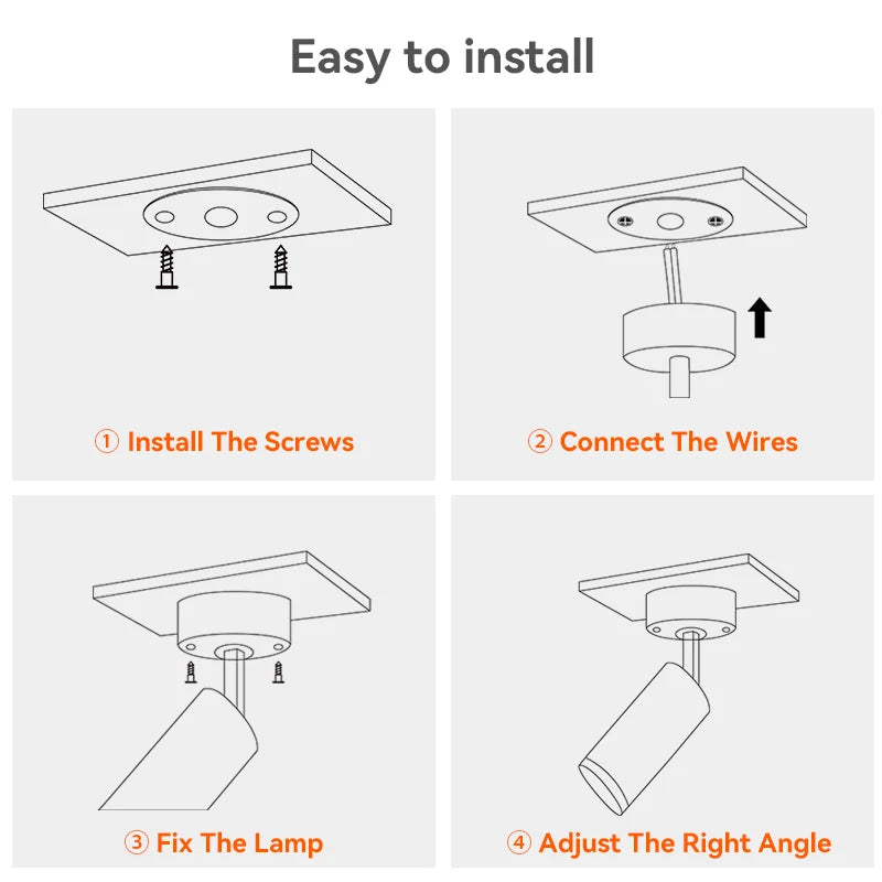 Led SpotLight 220V Spot light COB Ceiling Spots Lamp Led Downlight Foldable Fixture Track Light Indoor Lighting For Kitchen Home
