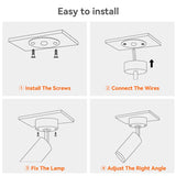 Led SpotLight 220V Spot light COB Ceiling Spots Lamp Led Downlight Foldable Fixture Track Light Indoor Lighting For Kitchen Home