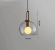 Modern Glass Ball Pendant Lights Led Nordic Luxury Hanging Lamp for Living Room Bedroom Kitchen Lighting Fixtures Home Art Decors