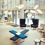 Modern Minimalist LED Fabric Pendant Light - Nordic Art Textile Ceiling Hanging Lamp Fixture for Dining Room, Bar Table & Living Room Decor