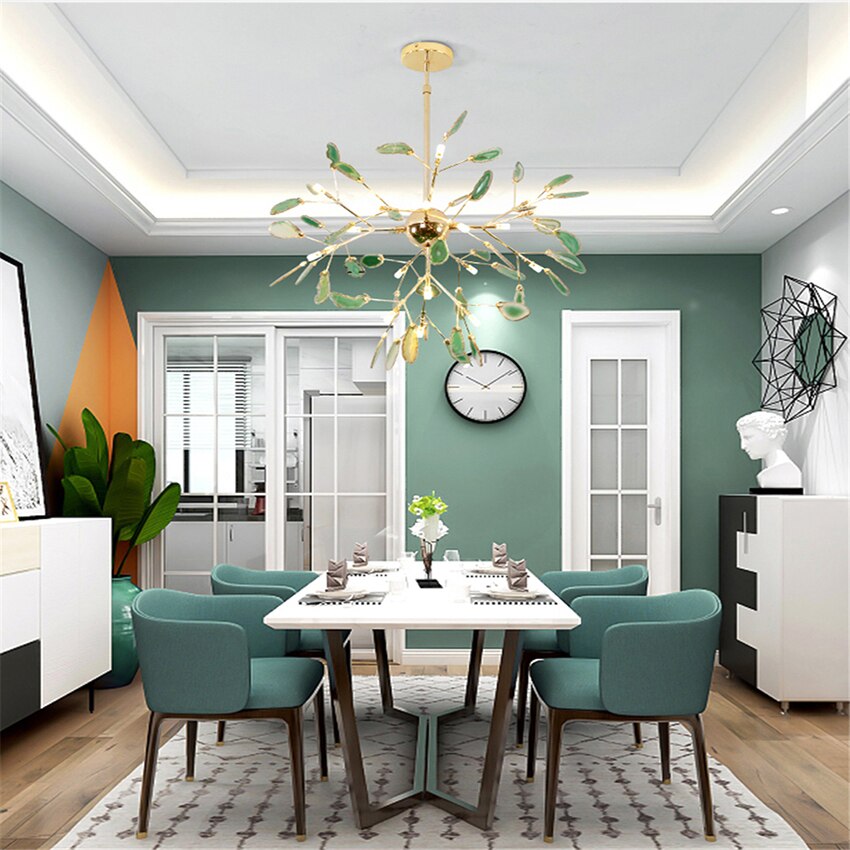 Modern Firefly LED Chandelier Lighting Pendant Lusture Chandeliers for Living Room Bedroom Kitchen Nordic Design Fixture Lights