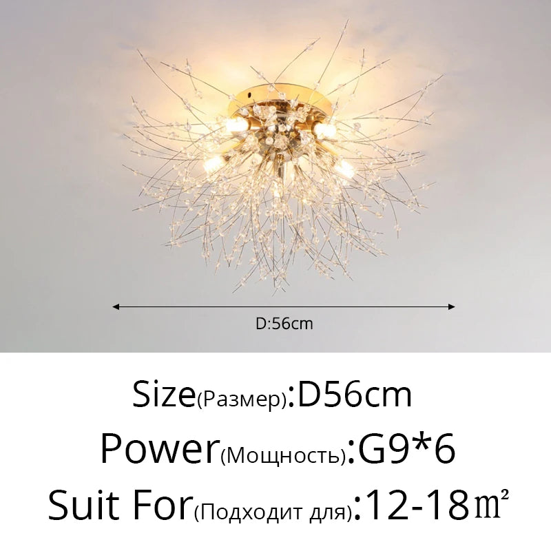 Modern Dandelion LED Lighting Pendant Lights Living Room Dining Room Bedroom pendant Lights Starry Fireball Lighting Fixtures