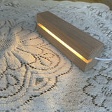 Hot Wooden Led Lamp Base USB Cable Switch Night Light 3D Led Night Lamp Base Long Acrylic DIY Wooden Lamp Base Top
