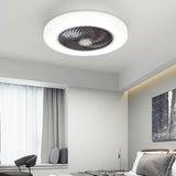 Smart Ceiling Fan Fans With Lights Remote Control Bedroom Decors Ventilator Lamp 52cm Air Invisible Blades Retractable Silent