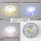 Modern Glass Crystal Garland Led Indoor Downlight for Living Room Kitchen restaurant Ceilings colorful Lighting Bull'S Eye Lamp