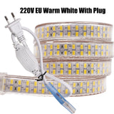 240leds/m SMD 5730 led strip 220v 110V flexible waterproof led tape 5630 1m 2m 5m 10m 20m 50m 100m + Power EU plug / US plug