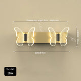 Nordic Butterfly Wall Lamp Light Luxury Creative Master Bedroom Bedside For Net Red Modern Minimalist Living Room Tv Background