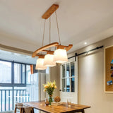 Nordic Wood Pendant Lights LED Modern Pendant Lamps For Dining Living Room Kitchen Bar Cafe Japanese Style Hanging Lamp