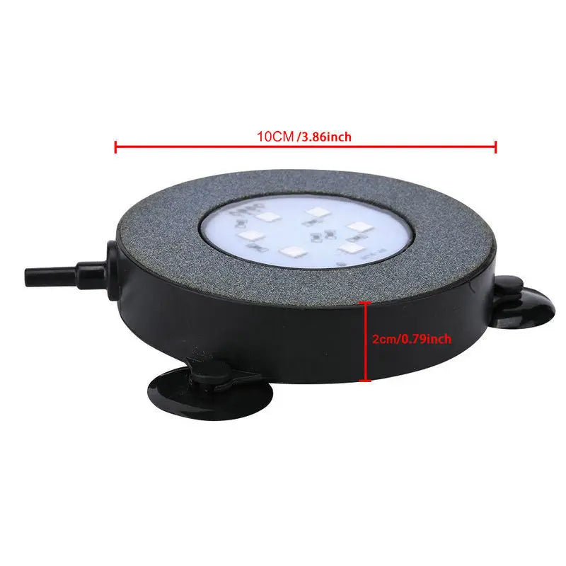 24keys Remote control IP68 Waterproof Aquarium Submersible Fish/Turtle Tank Air Stone Bubble Led Light RGB Underwater pump Decor